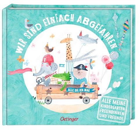 Wir sind einfach abgefahren: Alle meine Kindergarten-Freundinnen und Freunde. Freundebuch zum Thema Fahrzeuge für Kindergartenkinder ab 3 Jahren, zum Ausfüllen und Ausmalen