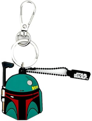 WONDEE Star Wars Mandalorian [ 2 en 1 Pendrive + Llavero Original ] con Memoria USB 32 GB de Boba Fett - USB Pendrives Originales para Regalar con función Llavero - Star Wars Regalos