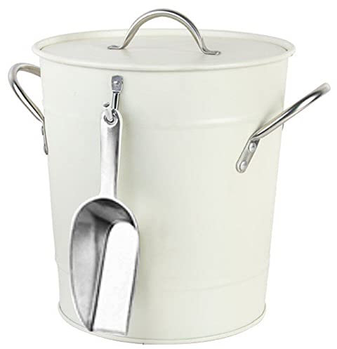 Ice Bucket Stainless Steel Bucket with Lid Vintage Bucket Tongs and Ice Scoop Keeps Ice Cold for Bar Party