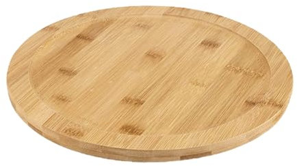 OKUMEYR Drehbarer Servierteller Aus Holz Lazy Susan-drehteller Für Tisch Drehbarer Essteller Tortenständer Aus Holz Runde Präsentationstafel Zum Servieren Von Kuchen Gebäck Keksen Und