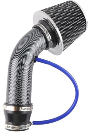 FULUSIC Lufteinlässe Universal 3 76 Mm Auto Kaltlufteinlass Turborohr Kit Auto Lufteinlassrohr Automobilmotor Ansaugrohr Auto Ansaugrohr(Carbon Style)