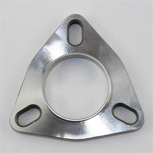 UAGFDFF Coda Punta Fine Tubo Flangia in Acciaio Inossidabile 304 Universale 51 Mm Flangia Mobile Saldata A 3 Fori Utilizzata per Tubi Scarico delle Automobili Tubo di Scarico