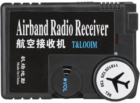 Wadakada 118-136MHz Airband Radio Receiver High Sensitivity Air-to-Ground Aeronautical Band Receptor Digital Radio