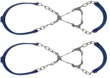grampones Silicone Metal Ice Crampons For Boots Non Slip Snow Guards Outdoor Traction Spikes Shoe Covers Slope Icy para Senderismo Invernal