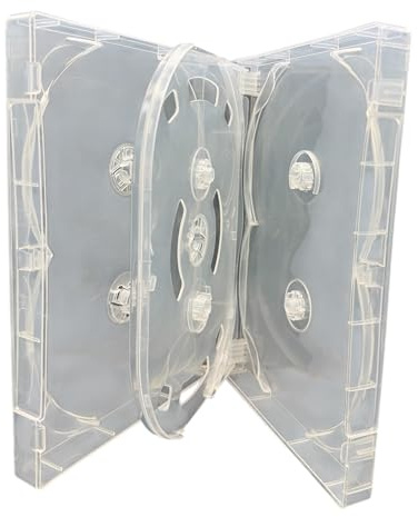 Dragon Trading Schutzhülle für 7 CDs / DVDs / Blu-ray, transparent, 27 mm, 5 Stück