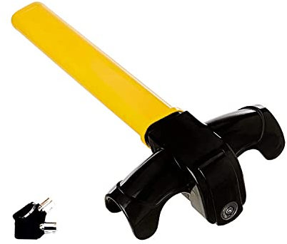 bangminda Universal Lenkradkralle zur Diebstahlsicherung Auto, Anti-Diebstahl Auto Lenkradschloss T-Lock Lenkradsperre, Anti Diebstahl Lenkrad Schlösser Wegfahrsperre