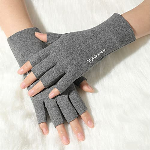 GIVBRO Guantes de mujer sin dedos Guantes térmicos de invierno Guantes térmicos de medio dedo para damas Ciclismo Deporte al aire libre