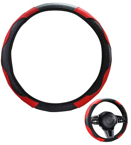 DHWEKU Fodera Antiscivolo in Stile Sportivo Unisex in Pelle Buona traspirabilità in Poliuretano Traspirante 38 cm coprivolante,Rosso