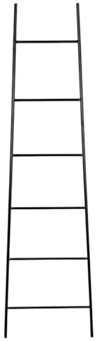 AUBRY GASPARD - Échelle en Métal Noir 6 Barreaux - Design Élégant et Robuste - Idéale pour Bricolage et Entretien - Compacte et Pratique - 485X16X171 cm - Noir - 171 cm