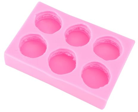 PRETYZOOM Cavity Silicone Macaron Mold Food-grade Silicone Fondant Mould for Baking Cake Decorating and Candy Making Non-stick Flexible Bakeware Tool