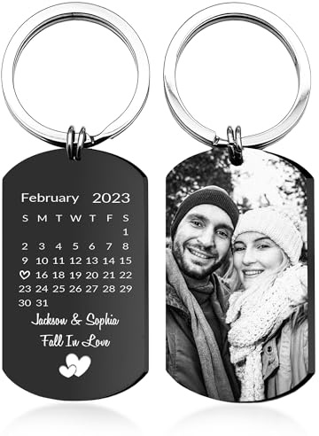Easycosy Vatertags- und Muttertagsgeschenke für Papa & Mama Schlüsselanhänger Personalisiert mit Foto & Text, Deutlichem Gravur & Diverse Designs -Personalisierte Geschenke für Papa Mama Männer Frauen