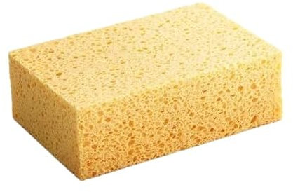 Nvzi 2 pezzi di giallo allargato cucina forno a microonde, pulizia vapore, speciale spugna assorbente in pasta di legno spugna di cotone 15 x 10,1 x 5,1 cm