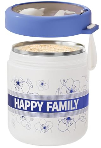 Genérico Tazas De Cereales Con Yogur | Recipiente Térmico Para Sopas | Impermeable, Tarro De Cereales Lavable En Lavavajillas Para Escuela, Oficina Y Viajes De Corta Distancia