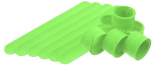 VANZACK 12pezzi Bracciale Silicone Braccialetti Schiaffeggianti in Silicone Fasce per Braccialetti Schiaffeggianti Braccialetto da Polso per Pacche Scatto in Fasce per Fai da Te