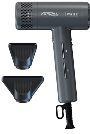 Wahl Vanquish Compact Cool Grey Hair Dryer, Lightweight Professional Styler