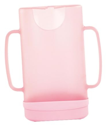 Luwecf Porte-Pochettes, Poignées Faciles à Saisir, Compact, sans Dégâts, Léger, Anti-déversement, sans Nourriture, Porte-boîte de Jus, Rose