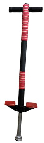Gralara Pogo Stange Aus Weichem Schaumstoff, Griffig, Robustes, Kompaktes Und Tragbares Sprungspielzeug für Jungen, Mädchen Und Anfänger Im Freien, Rot