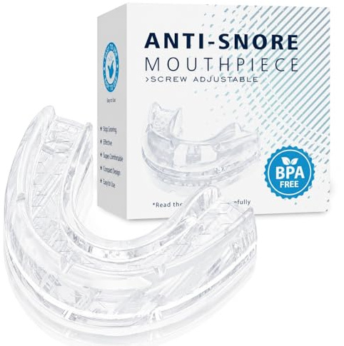 Schnarchstopper Anti Schnarch, Schnarchschiene– Ergonomisch, Effektiv Gegen Schnarchen, Anti-Snoring Mouth Guard, Verbessert Schlafqualität für Männer und Frauen (Weiß)