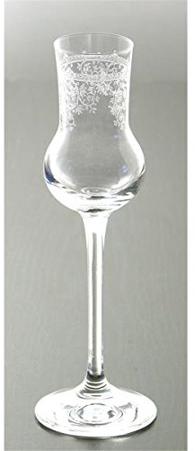 Paul Nagel Grappaglas, Schnapsglas Lucca mit Pantographie Dekor für 70ml H.19cm