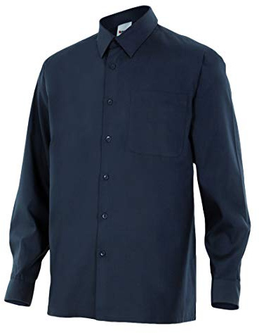 Velilla 529; Camisa manga larga; color Negro; Talla XL
