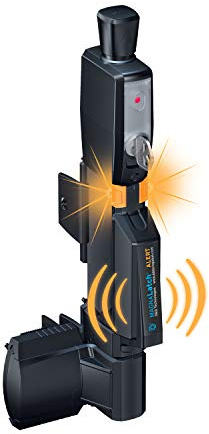 D&D TECHNOLOGIES ML3AVPKAG2 MagnaLatch Alert Vertical Pull 12-inches Gate Latch, Child & Pet Safety Magnetic Gate Latch and Lock, Audible & Visual Alarm, Any Square Gate Frame and Post