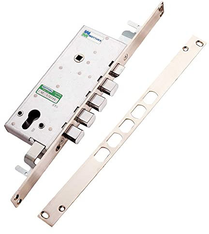 SERRATURA DA INFILARE TRIPLICE PER PORTE BLINDATE ART. 85.140 Sx E 49 - scatola mm 193 x 78