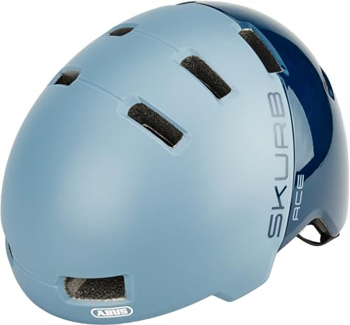 ABUS Unisex Fahrradhelm, Blau (Glacier Blue), M (55-59 cm)