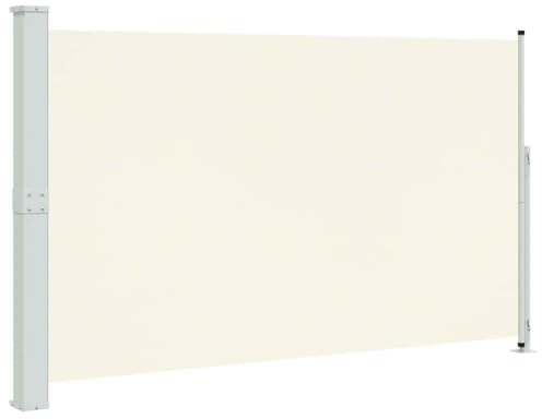 vidaXL Toldo Lateral retráctil de jardín Crema 180x314 cm