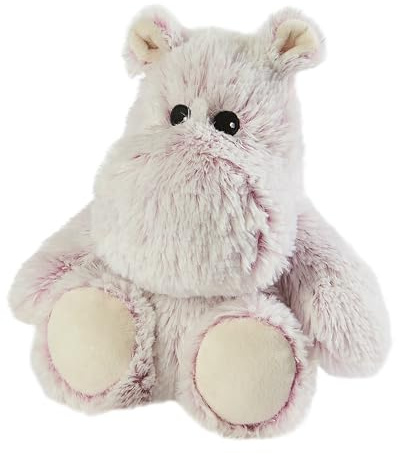 Warmies Marshmallow-Flusspferd-Heizkissen, vollständig erwärmbarer, gewichteter Teddy mit französischem Lavendelduft mikrowellengeeignetes, Juniorgröße