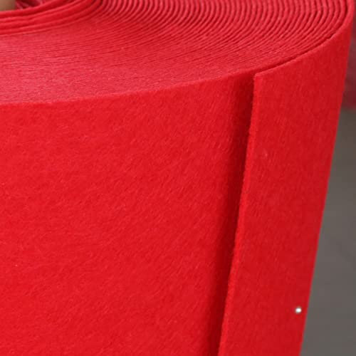 LPLND Qualität 2mm Dicker Filz Stoff, Filzstoff Bastelfilz Farbig Filz Blätter Vliesstoff 100 x 100 cm Kinder DIY Zubehör zum Handwerk Nähen Projekte(Color:rot)