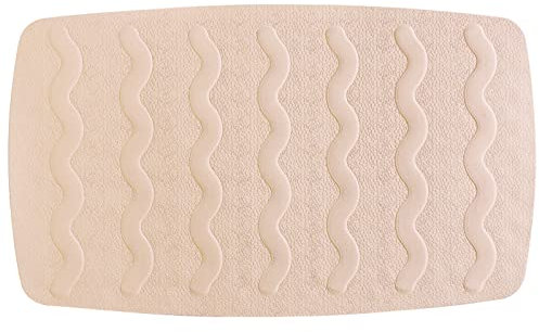 CHENCHEN96 Naturkautschuk Duschmatte Badematten rutschfeste Badezimmermatte Umweltfreundliche Badewannenmatten mit Starken Saugnäpfen 43×75cm Khaki, für Küche, Bad, Dusche