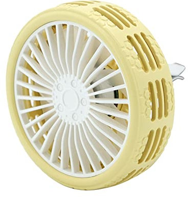 Auto Elektrischer Ventilator,360 Grad Drehung Auto Klimaanlage Fan mit Breathe Atmosphere Light Auto Luftauslassventilator Mini USB Lüfter 3 Gängen Einstellbarer Lüfter für SUV Wohnmobil ATV