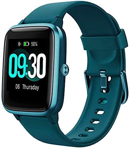 YTDZ Smartwatch Fitness Tracker GPS Integrato, Orologio Sportivo Intelligente con Cardiofrequenzimetro, Monitoraggio del Sonno, Notifiche SNS, Impermeabile IP68 (Verde)