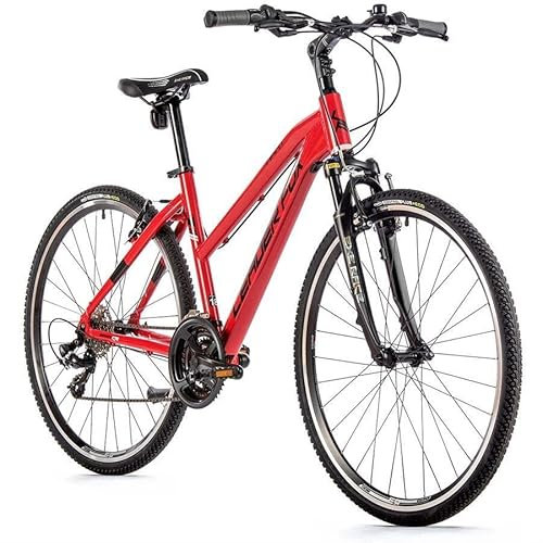 28 Zoll Leader Fox Away Lady Cross Fahrrad Trekking Bike 21 Gang Rot Rh 46 cm
