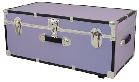 Seward Explorer Trunk with Wheels & Lock, Lilac, 30-Inch
