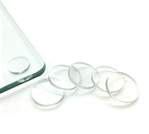 Clear Glass Table Top Bumpers,Soft Non-Adhesive Pads Rubber Bumper Pads | Glass Table Top Spacer. Anti Slide and Scratch Soft Material, Plastic Bumper for Table Glass Top Walls,30 Pack