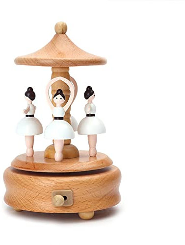 Onlynery Spieluhr, Kleine Spieldose Spieluhr Für Weihnachten Aus Mit Figuren Musik O Tannenbaum, Dekoration Für Das Kinderzimmer, Spieluhr Weihnachten Mit Musik, Mini Spieluhr Weihnachten