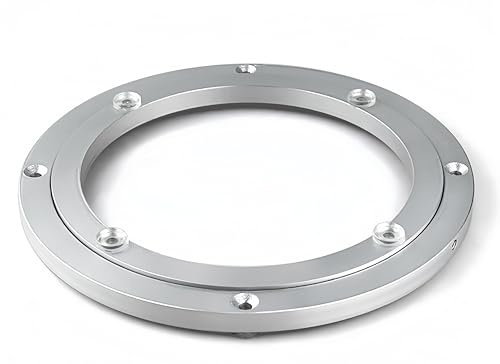 Robuster Drehteller aus Aluminiumlegierung, Runder Esstisch mit Drehbarem Lager, Glatter Drehbarer Esstisch, zum Servieren von Messen (8 Inch)