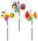 Garden Windmill Animal Pinwheel, 3 Piece Decoration Animal-Themed Pinwheels for Garden, 3D Colourful Wind Spinners Lawn Pinwheel for DIY, Yard, Party, Outdoor, Decoration