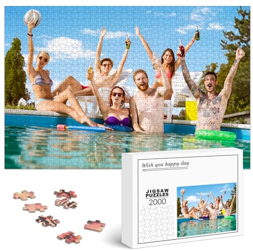 AIFLM Personalisiertes Puzzle Mit Eigenem Foto - 200/300/500/1000/2000/3000 Teile - Persönliches Geschenk Mit Eigenem Bild