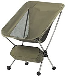 PLHBVDFWE Leichter, tragbarer, kompakter, zusammenklappbarer Outdoor-Mondstuhl für Camping, Angeln, Picknick, Strandstuhl, Rückenlehne, Hocker für den Grill