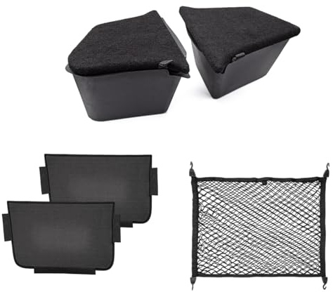 Tesvolution® Kofferraum Organizer Set nfach Einlagen für Tesla Model Y Juniper - Seitenfach Einlagen für Trunk - Aufbewahrungsbox - Zubehör Model 2025
