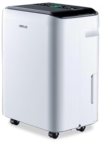 AIRPLUS 70 Pints Dehumidifiers for Home, 5500 Sq. Ft Dehumidifier for Basement with Drain Hose, Continuous Drainage, Intelligent Humidistat, Dehumidifier for bathroom, bedroom, Large Room
