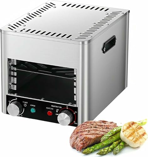 BGVYFXEZ Asador Eléctrico para Carnes, Horno para Carnes, Horno Eléctrico Comercial, para Cocinar Carne, Res, Cerdo, Pollo y Verduras
