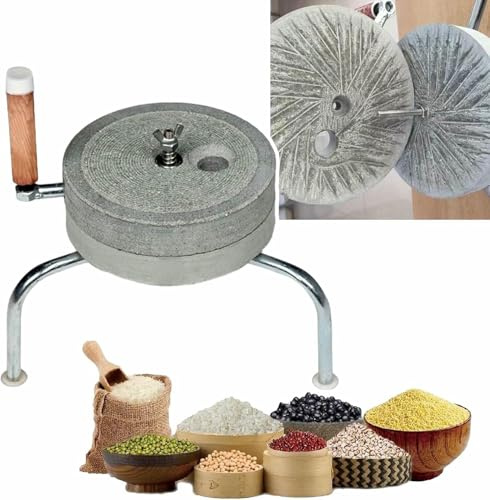 YCNLYSSR Mulino a Mano per Cereali, macinacaffè, Mulino a Pietra per Farina di Grano, mulini a Umido e a Secco per Uso Domestico per Latte di soia Umido, Succo di Mais e Fagioli.