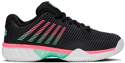 K-Swiss Tennis Hypercourt 2 Express HB Zapatos de Tenis para Mujer Black/White/Neon Mint 38