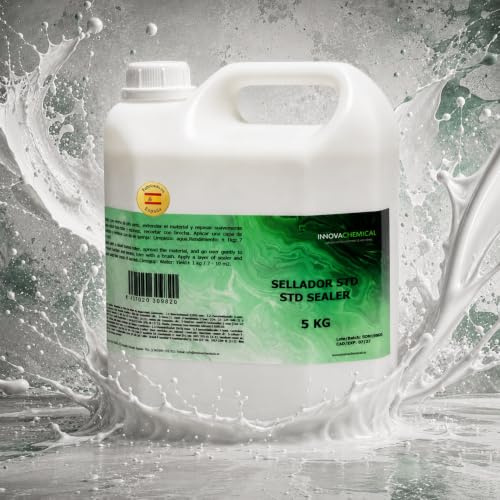 INNOVA CHEMICAL Sellador al Agua 5kg para Microcemento Cemento Mortero y Madera