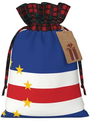 Flag of Cape Verde Two Color Drawstring Gift Bag S Beautiful Convenient Suitable For Christmas Birthdays