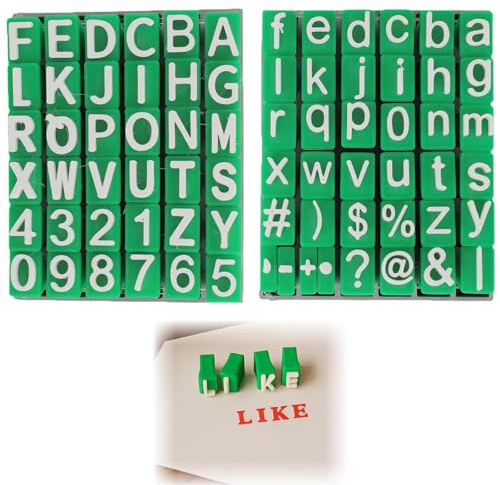2 Stück Buchstabenstempel, Groß-Kleinbuchstaben Tonstempel Set, Buchstaben Stempel, Stempel für Ton Und Keramik, Geeignet für Töpferwerkzeuge, Töpferstempel Und Kunsthandwerk
