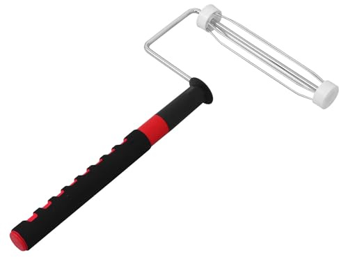 ORFOFE Rouleau à Peinture 23 Cm Antidérapant avec Manche Fileté Souple, Support Extensible 5 Lignes pour Mur, Fournitures de Peinture Maison, Outil Pratique pour Réparation et Rénovation